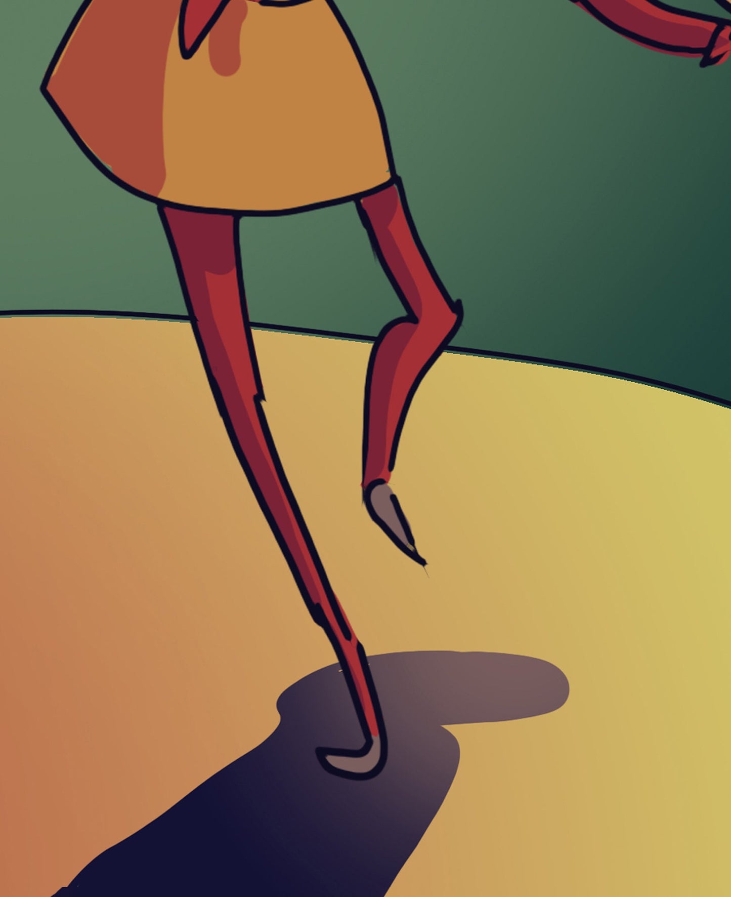 Two of Pentacles- Tarot Card Print - from the Green Menagerie Tarot Coming to Kickstarter Soon - The Two of Pentacles Card Poster, No Frame