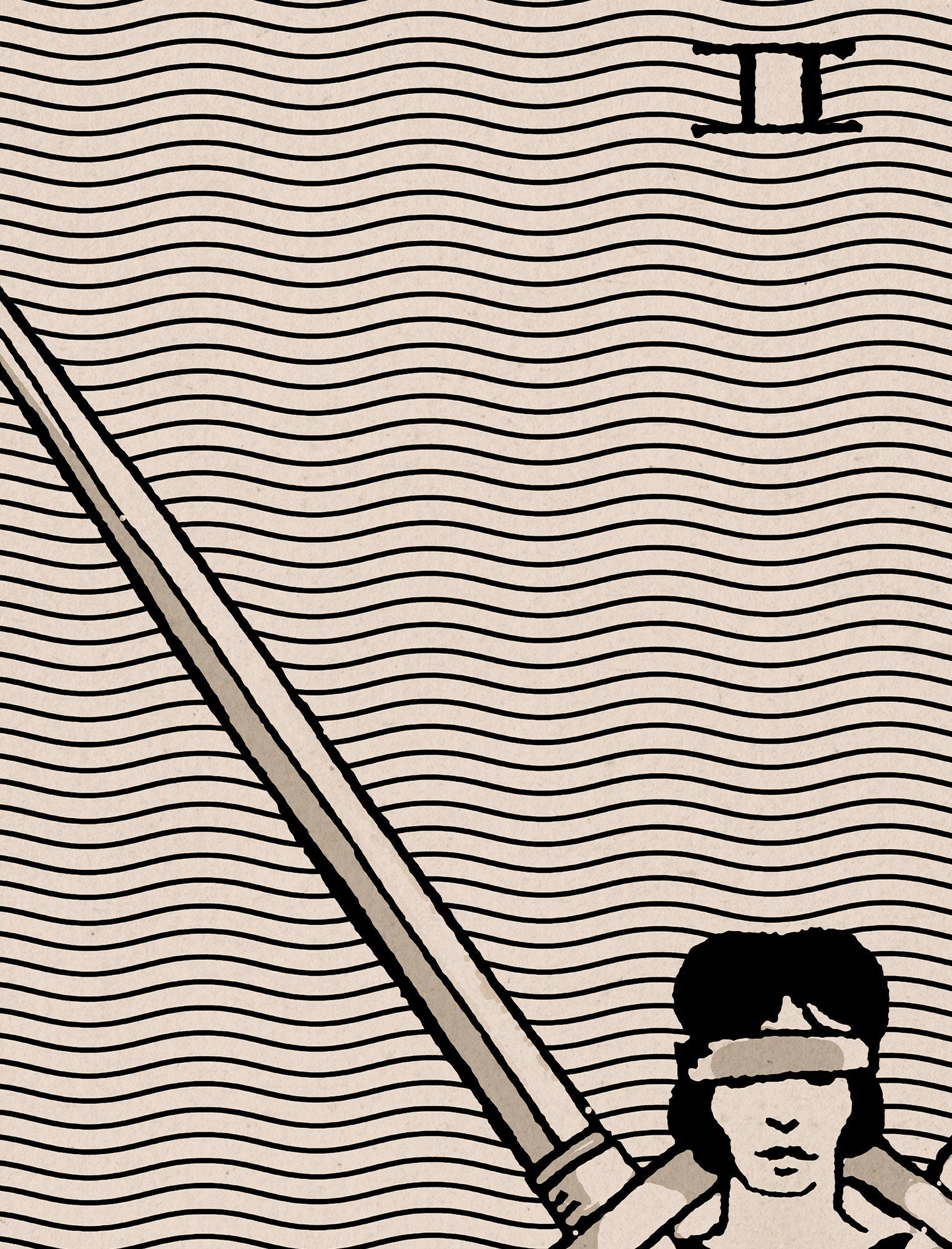 Two of Swords- Tarot Card Print - The 2 of Swords Card Natural Vibe Poster, No Frame