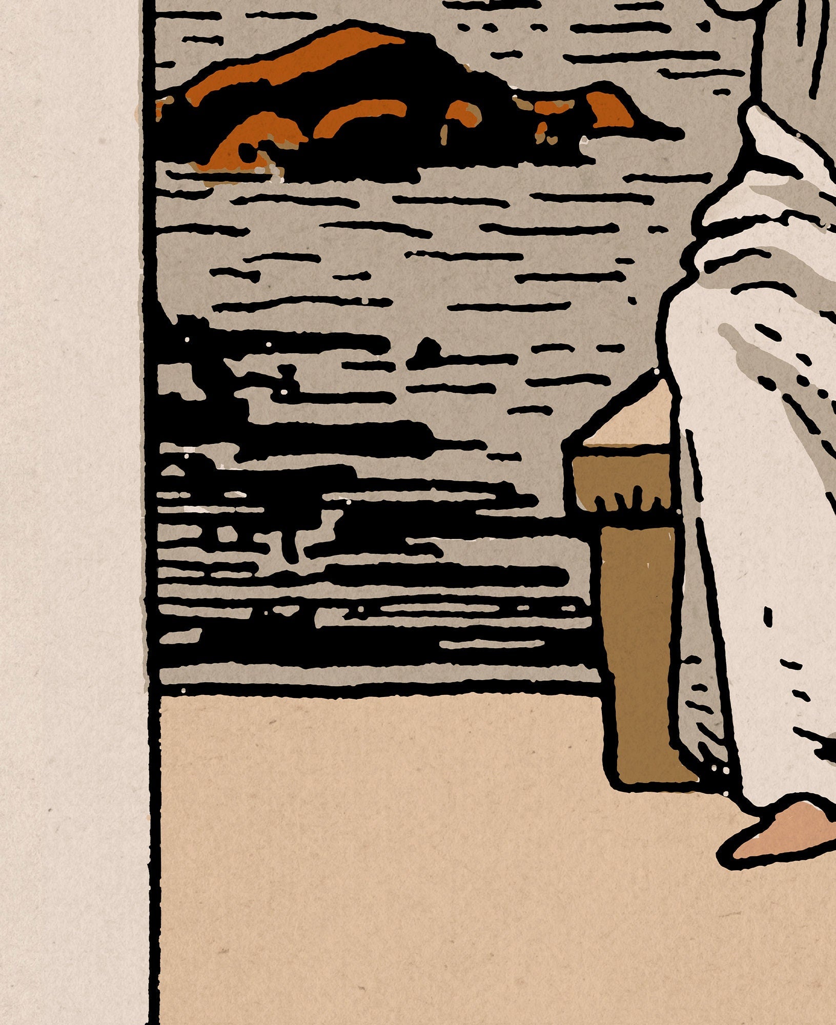 Two of Swords- Tarot Card Print - The 2 of Swords Card Natural Vibe Poster, No Frame