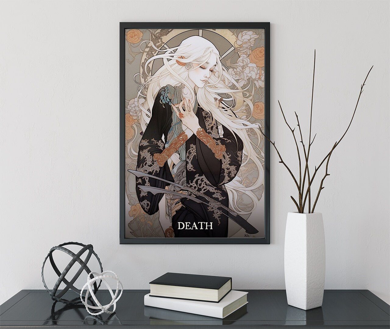 Death - Tarot Card Print - The Death Card Poster, No Frame