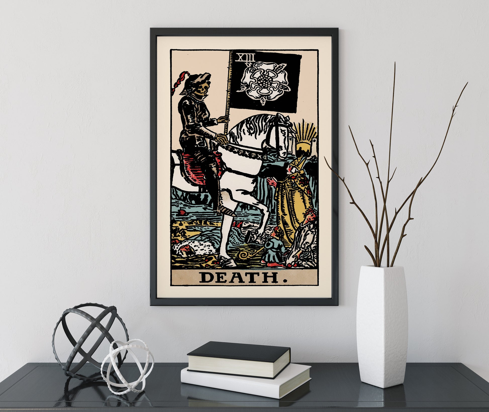 Death - Tarot Card Print - The Death Card Rider Waite Poster, No Frame