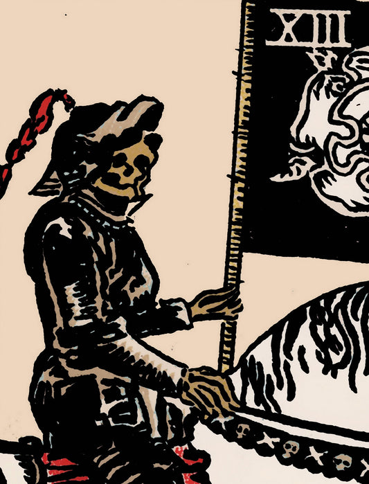 Death Tarot Card Print Rider Waite Poster No Frame Wall Art For Tarot Lovers Premium Art Print by My Store