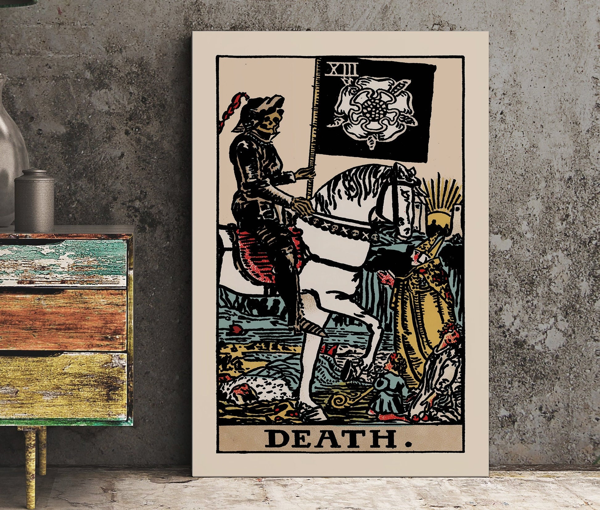 Death - Tarot Card Print - The Death Card Rider Waite Poster, No Frame