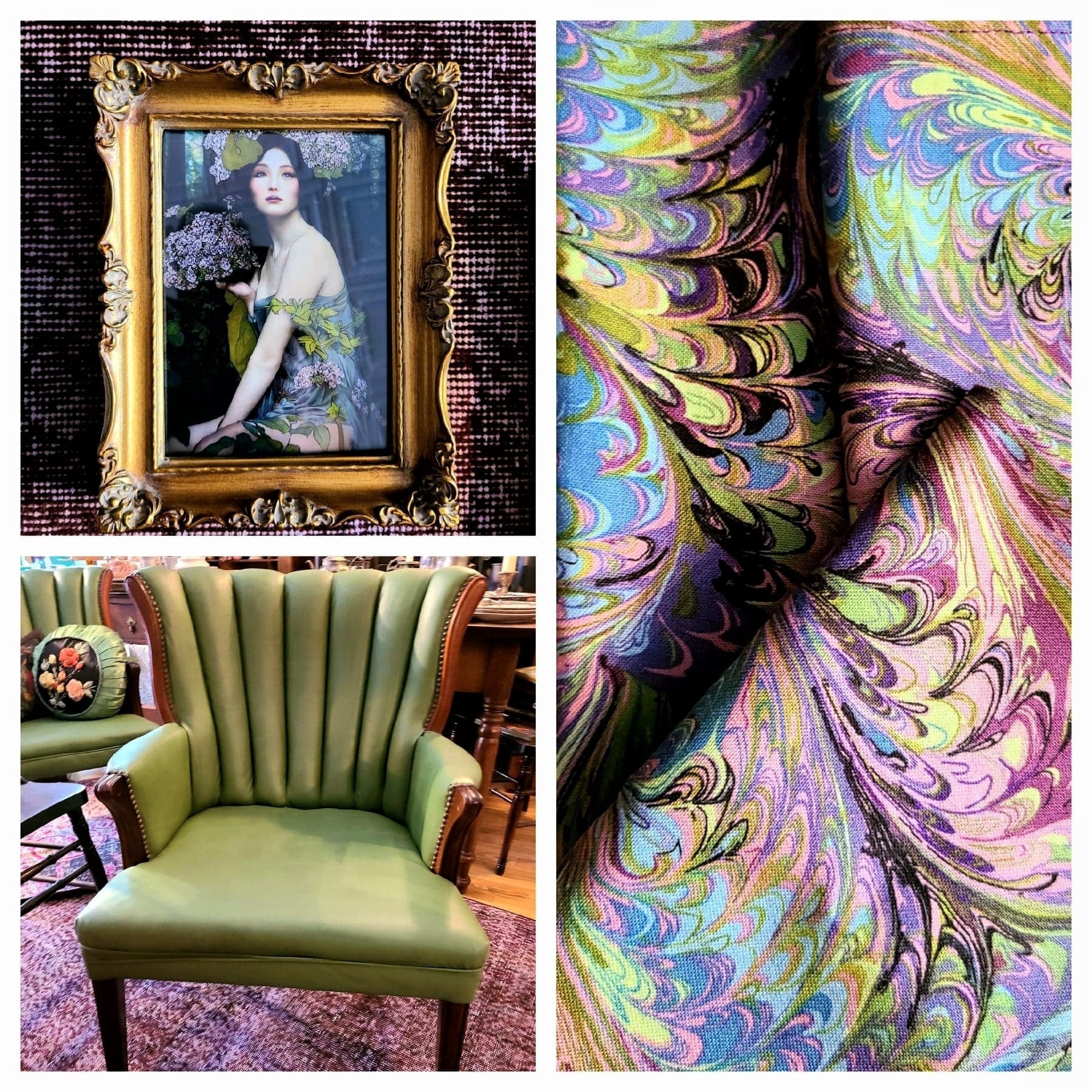 Deco - Art Nouveau Goddess - Poster Bohemian - Goddess Print Large Artwork Hippie Lady