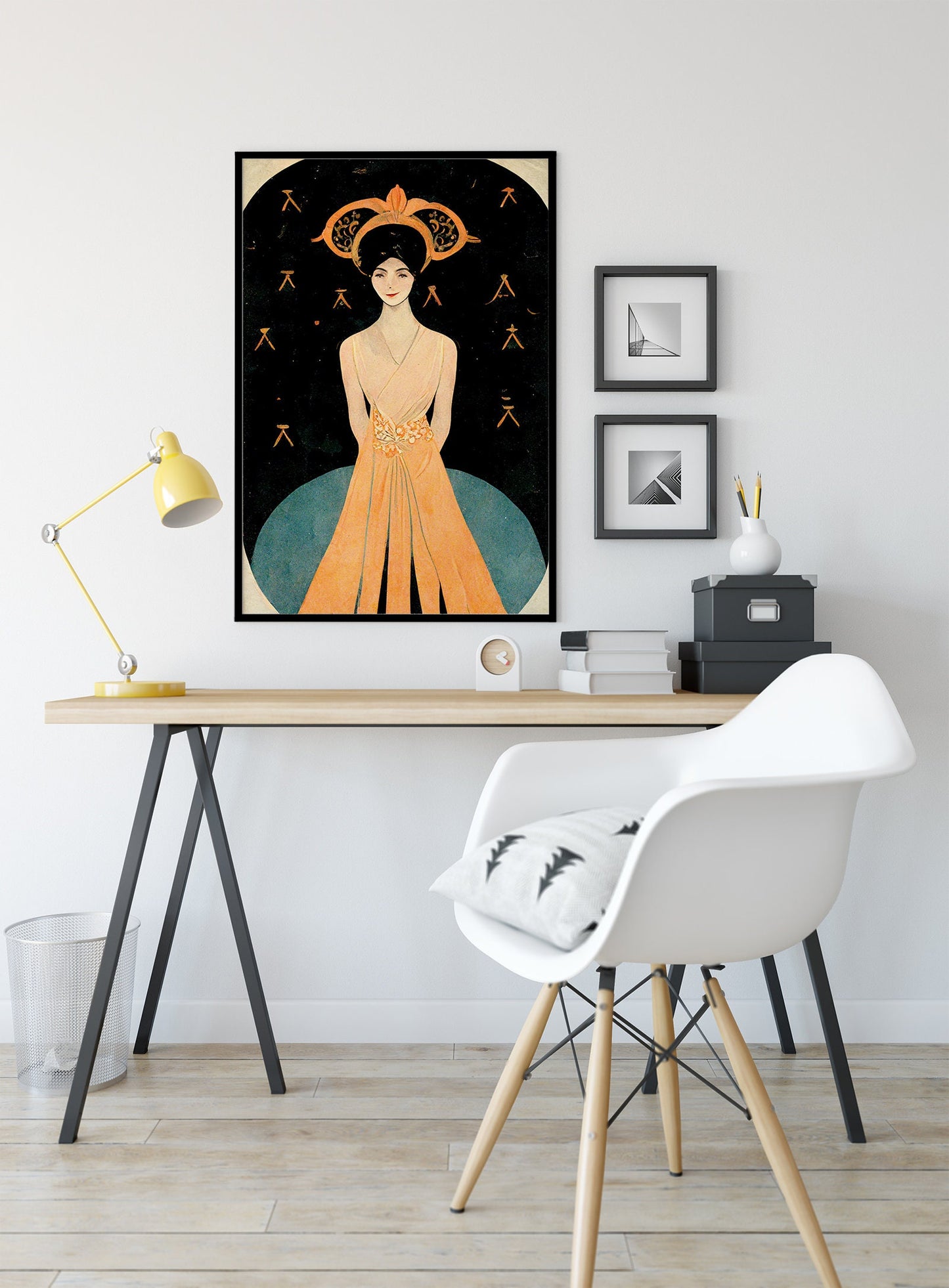 Deco - Art Nouveau Goddess - Poster Bohemian - Goddess Print Large Artwork Hippie Lady - George Barbier Inspired Goddess