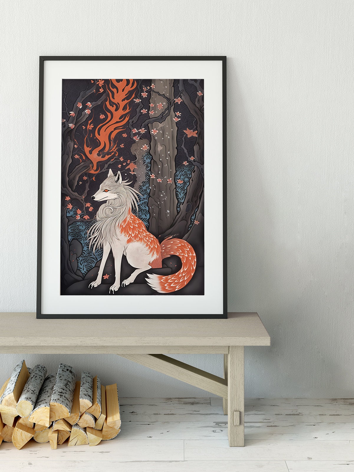 Japanese Fox Print (No Frame)