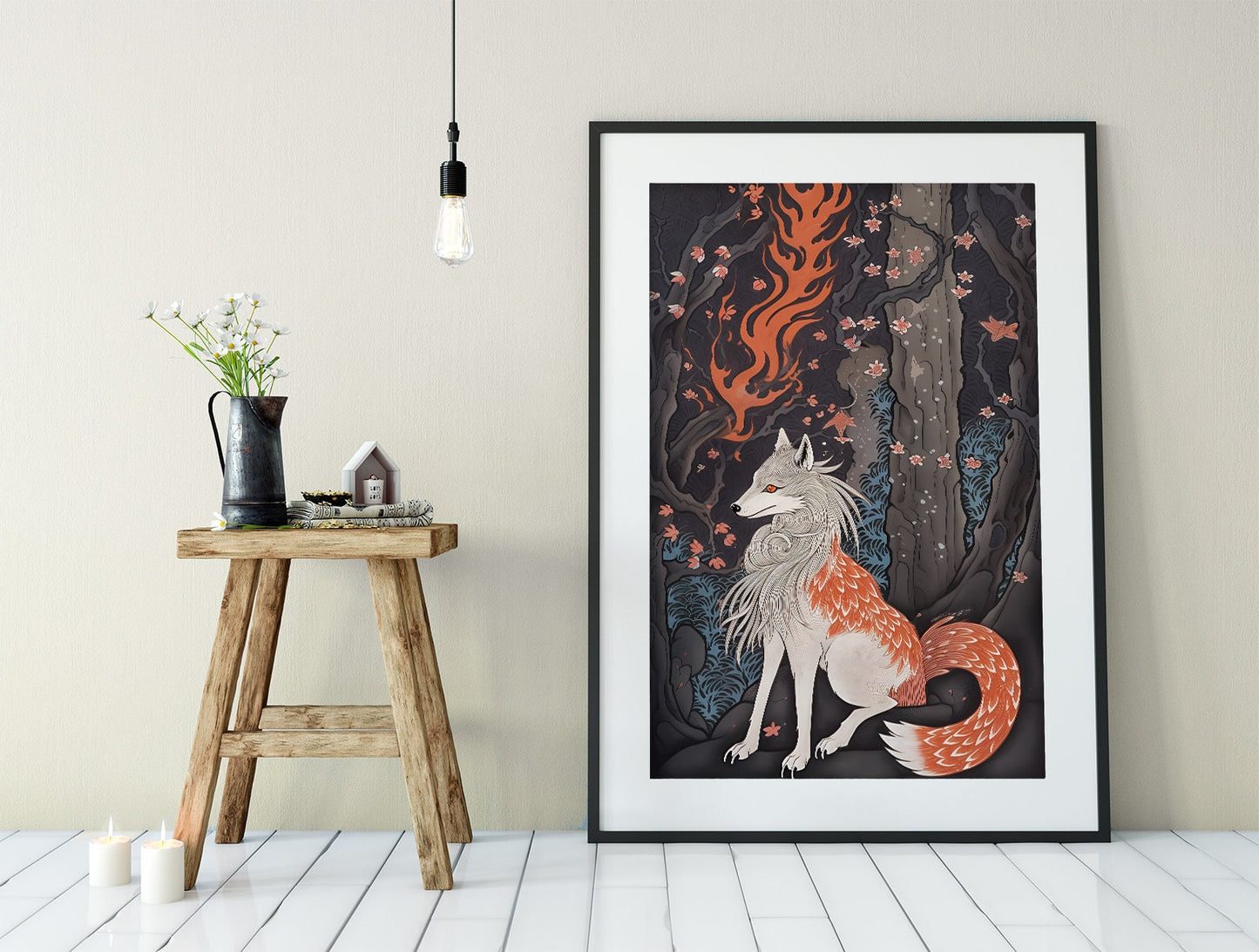 Japanese Fox Print (No Frame)