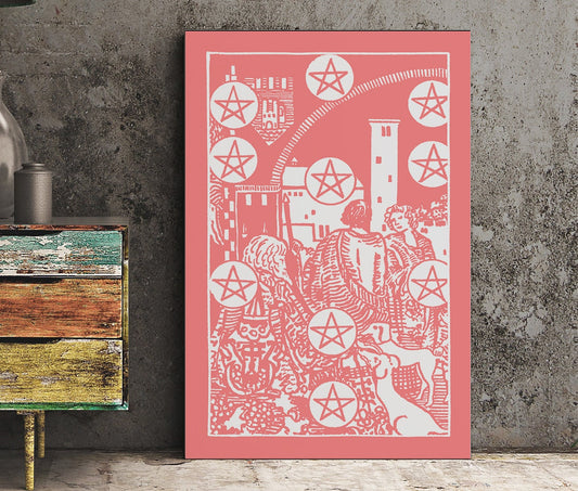 10 of Pentacles - Tarot Card Print - The Ten of Pentacles Card Poster, No Frame