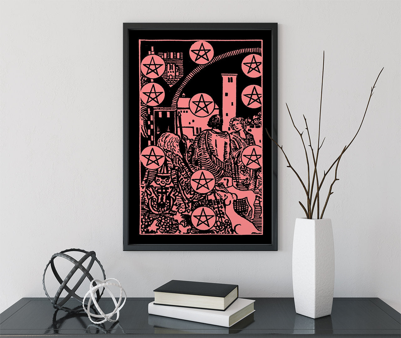 10 of Pentacles - Tarot Card Print - The Ten of Pentacles Card Poster, No Frame