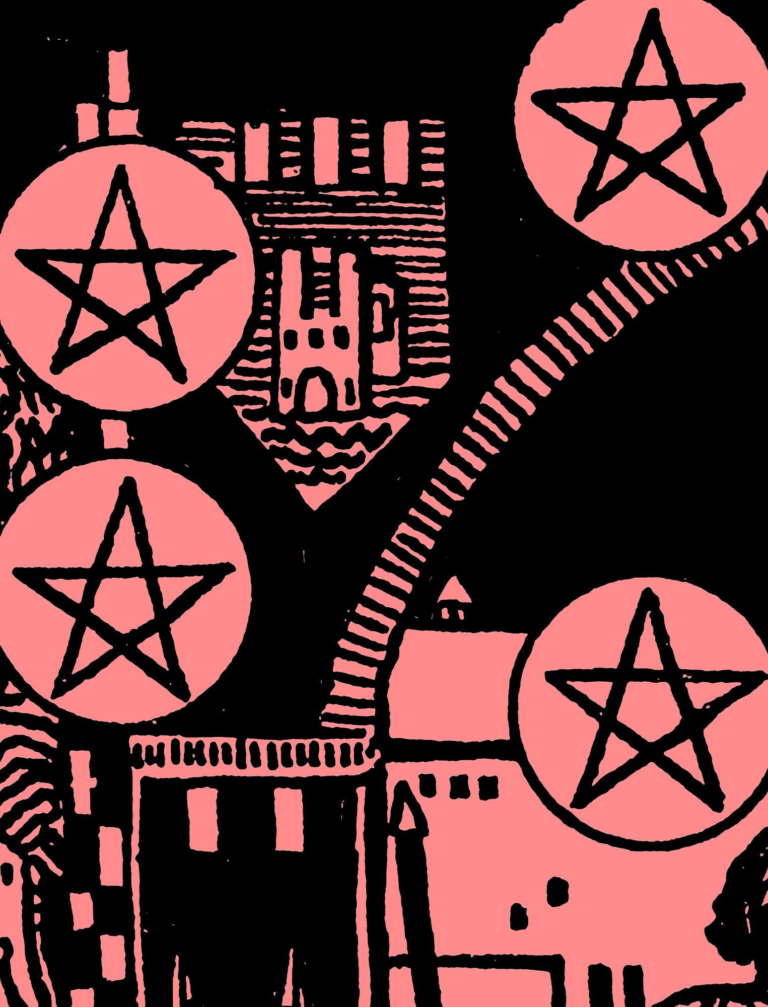 10 of Pentacles - Tarot Card Print - The Ten of Pentacles Card Poster, No Frame