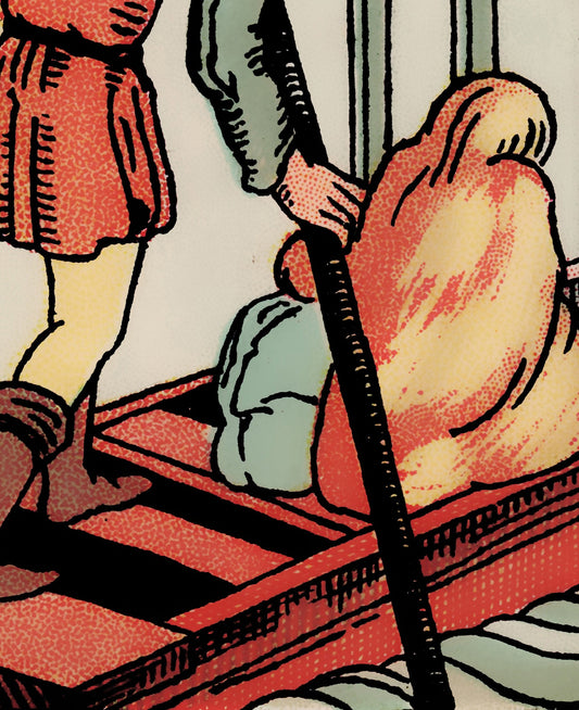 Six Of Swords Tarot Card Print No Frame by My Store