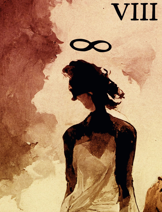 Strength Tarot Card Print From The Green Menagerie Tarot Original Ink Wash Poster For Courage And Compassion by My Store