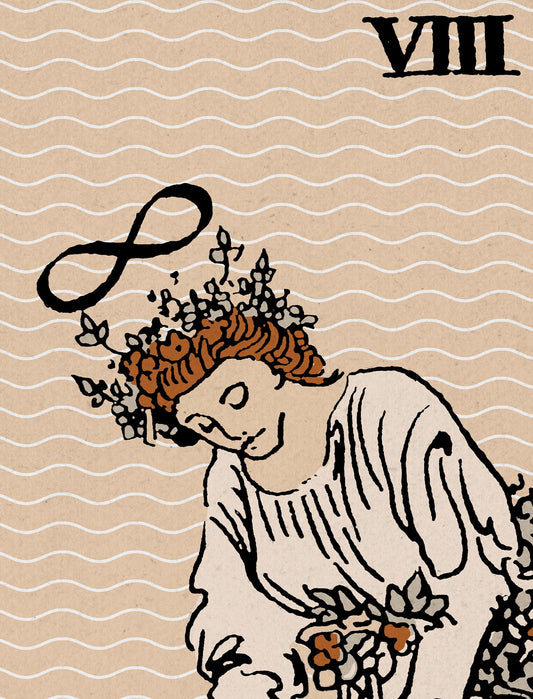 Strength Tarot Card Print Neutral Vibe Poster Wall Art Decor For Eclectic Homes In Any Space by My Store