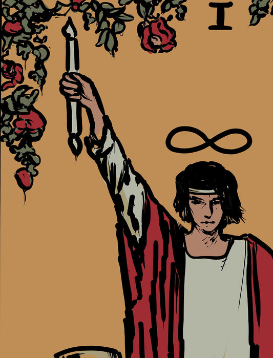 The Magician Tarot Card Print Dark Colorway Poster No Frame by My Store