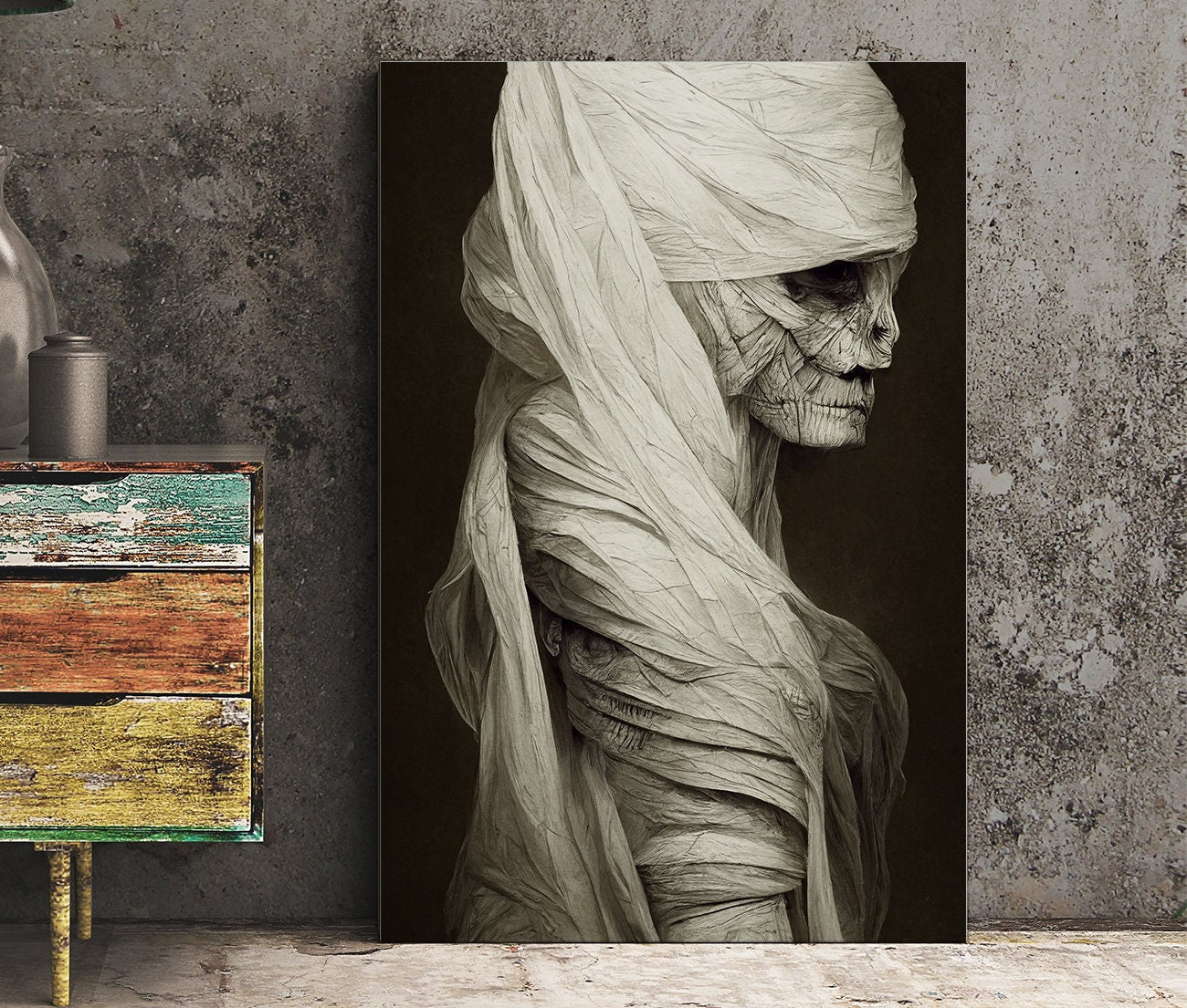 The Mummy Print - The Mummy Poster Classic Monsters Halloween Print, No Frame