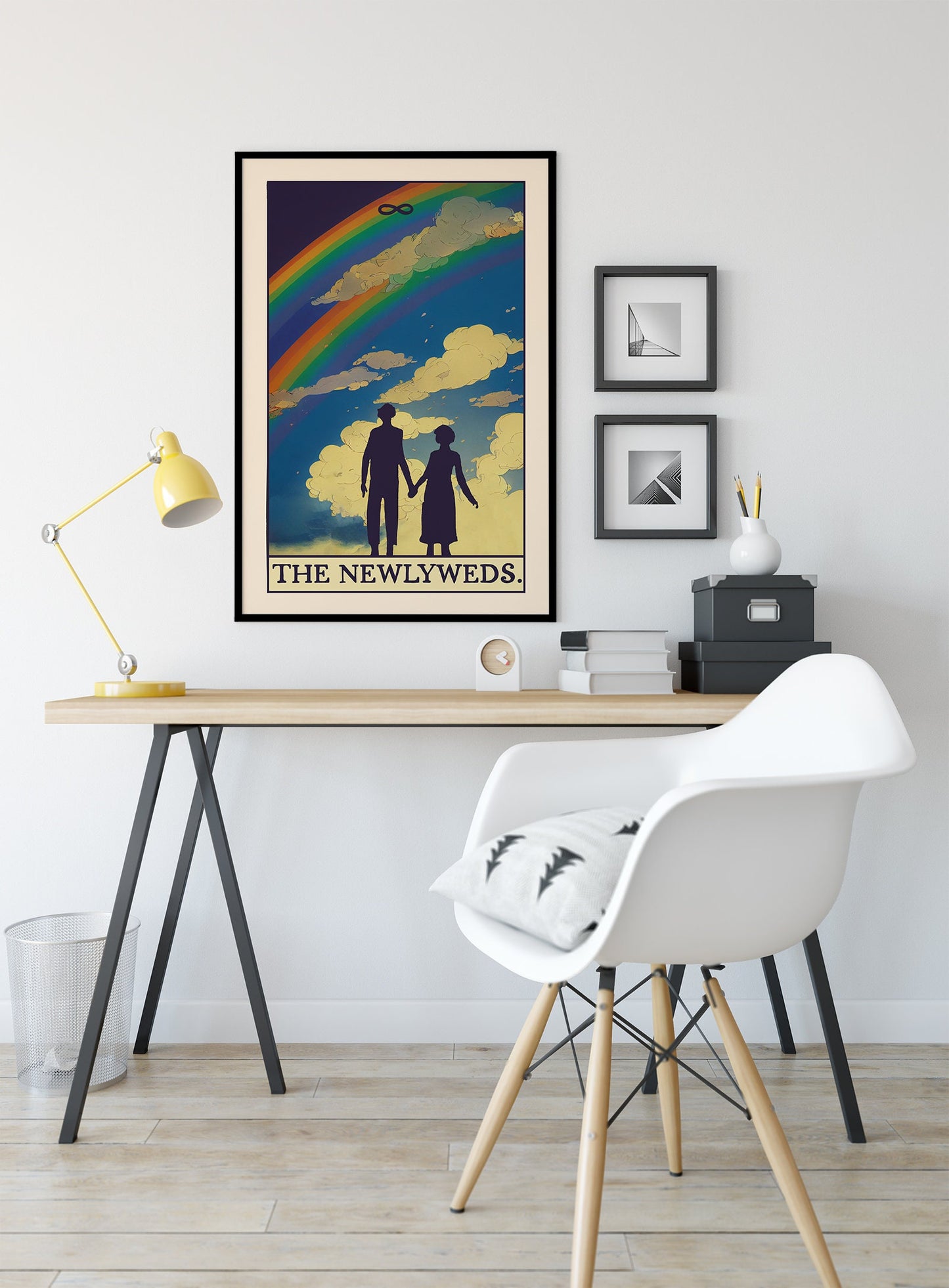 The Newlyweds - Tarot Card Print - The Newlyweds Card Poster (No Frame)