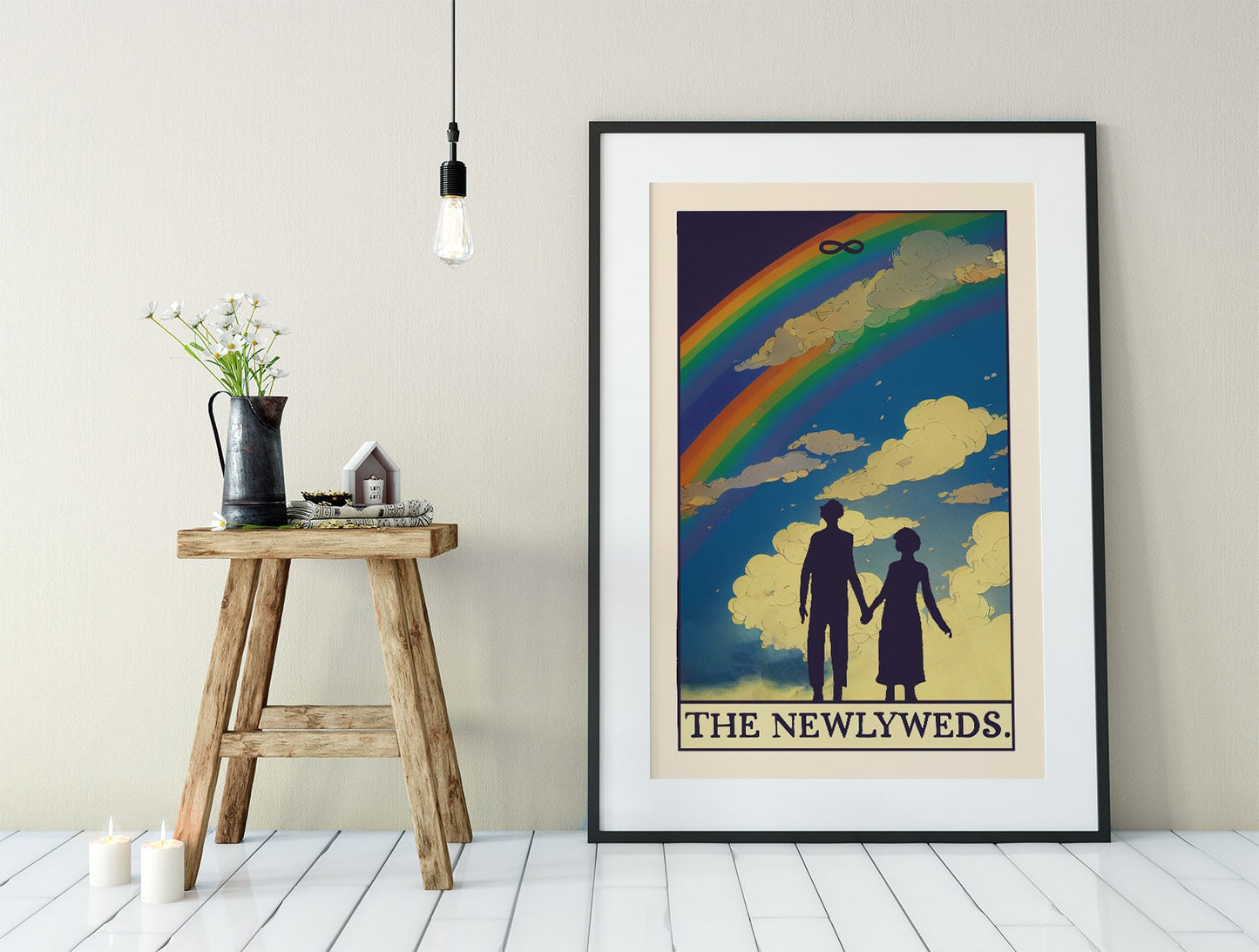 The Newlyweds - Tarot Card Print - The Newlyweds Card Poster (No Frame)