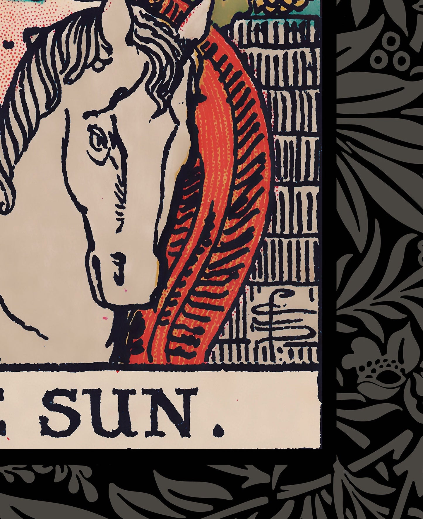 The Sun Tarot Card Print - The Sun Card Poster, No Frame