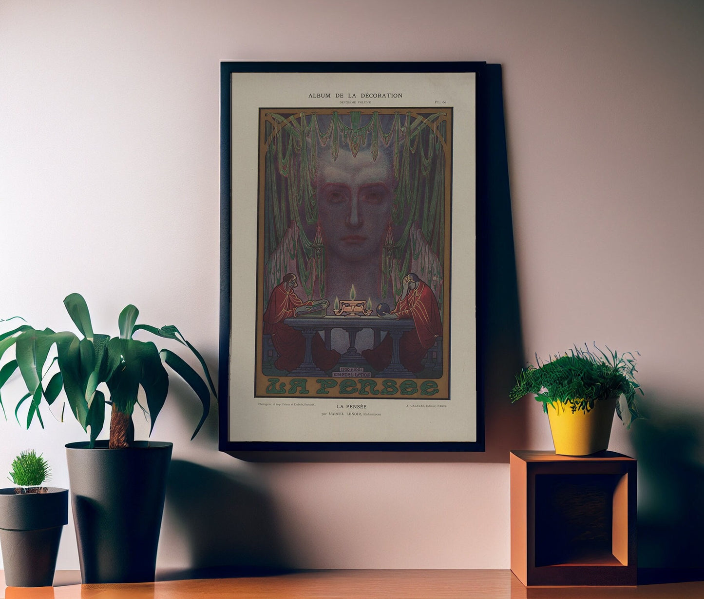 The Thought Print, Psychic Art Poster, Clairvoyance (No Frame)