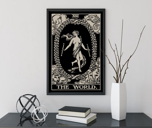 The World - Tarot Card Print - The World Card Poster, No Frame