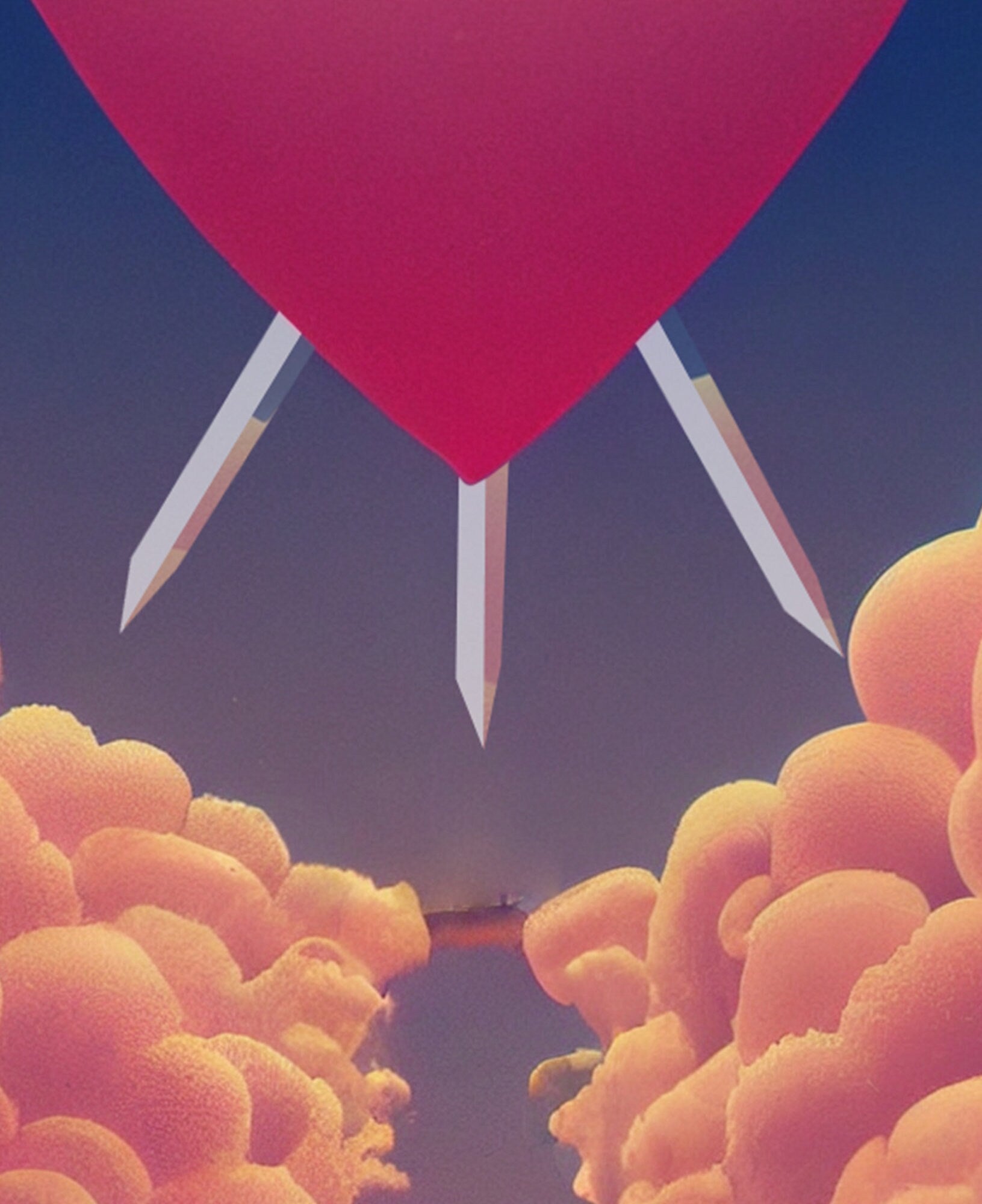 Three Of Swords- Tarot Card Print from the Green Menagerie Tarot - The 3 Of Swords Card Poster, No Frame