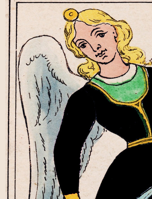 Temperance Tarot Card Print Oswald Wirth Poster Art French Tarot Wall Decor For Collectors by My Store