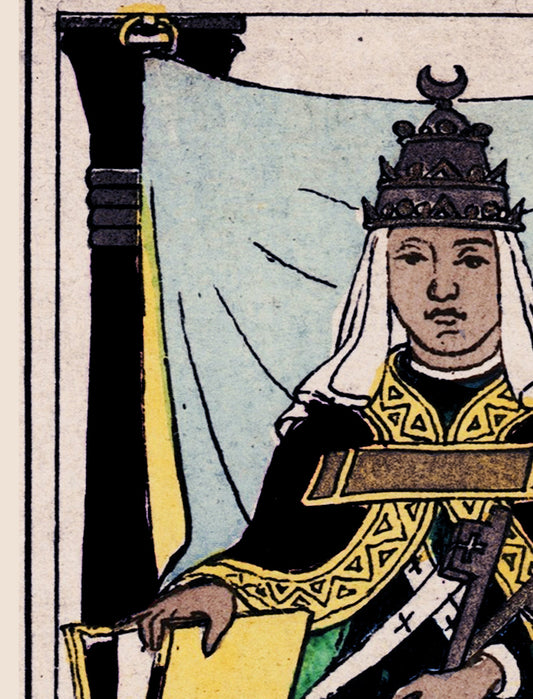 The High Priestess Tarot Card Print Oswald Wirth Art Poster for Spiritual Decor and Wall Art by My Store