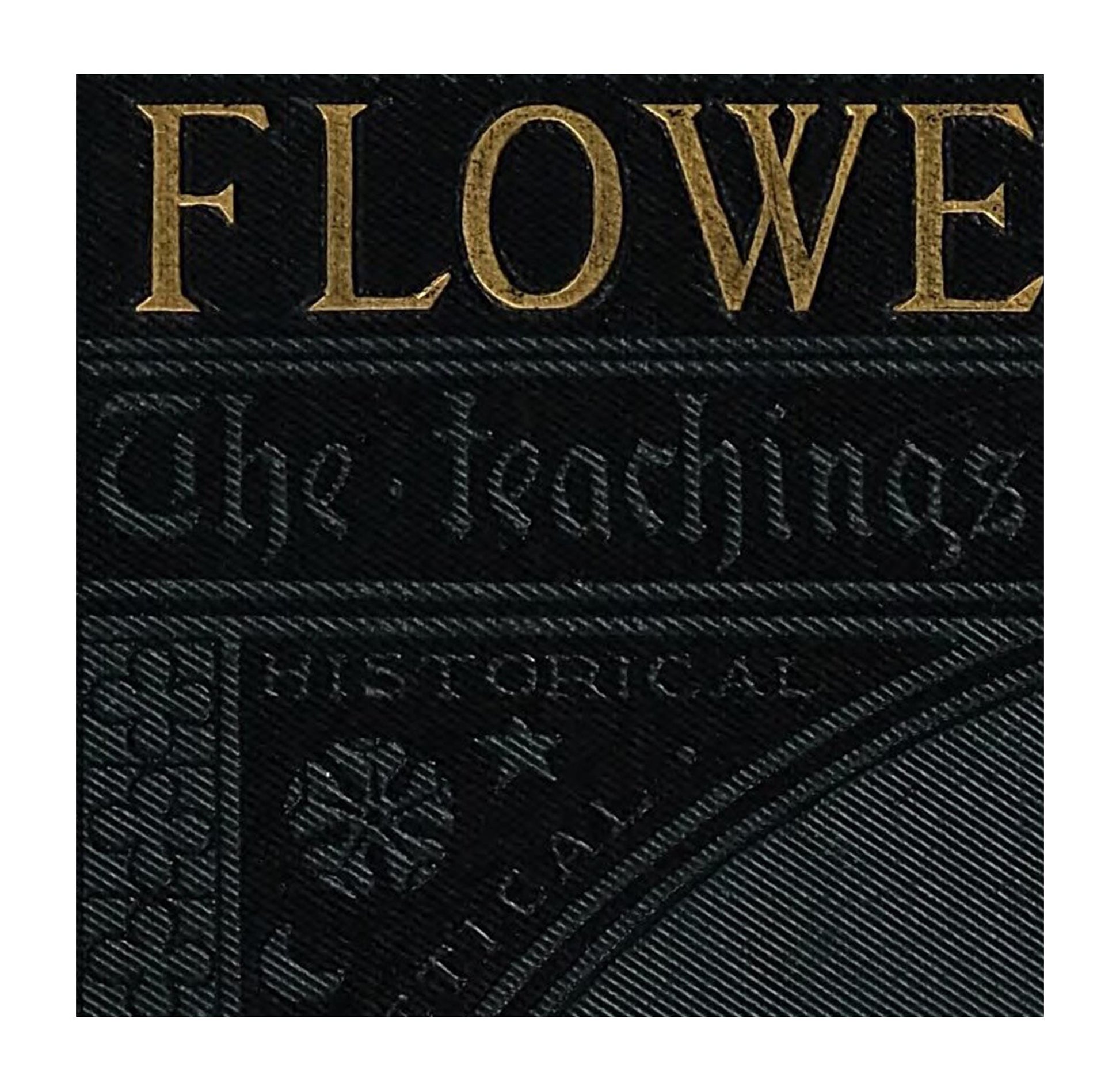 Flower Lore - Vintage Book Cover Print - Art Nouveau Poster Floral Print Bohemian Print