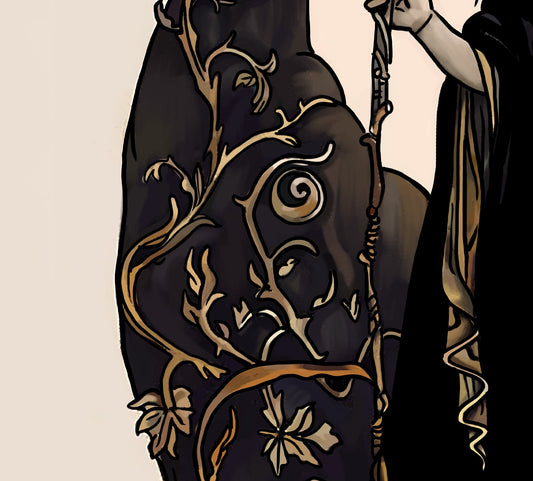 Moon Goddess Hecate Poster No Frame Witchy Art Print For Wiccan Decor And Spiritual Home by My Store