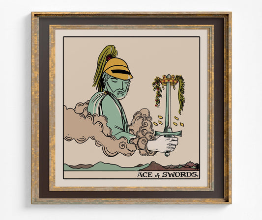 Ace of Swords Wall Art - Ace of Swords Poster, No Frame