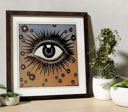 The All Seeing Eye Print Eye of Providence Poster Art No Frame for Spiritual Home Office Decor by My Store