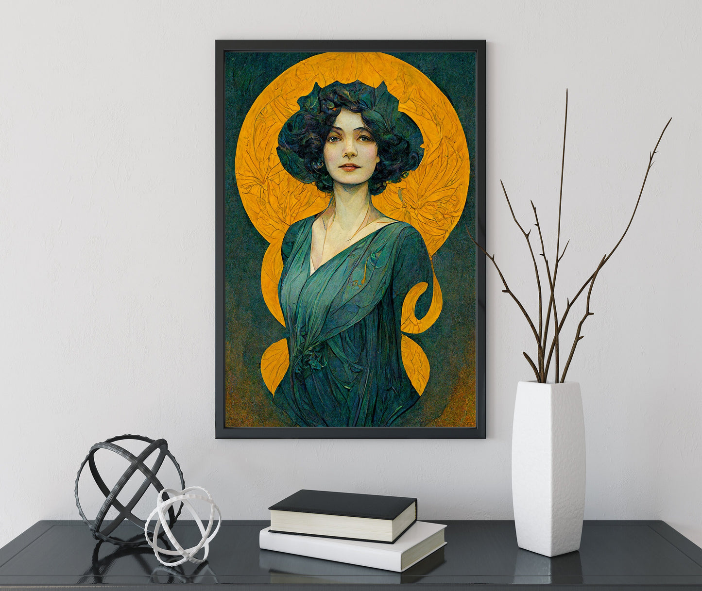 Art Nouveau Goddess Print - Art Nouveau Lady - Vintage Style