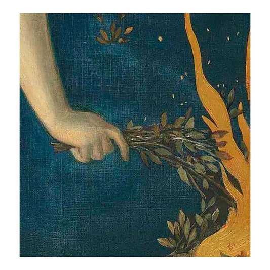 Nouveau Pagan Goddess Fire Surreal Painting For Sacred Space By Edward Jones Fine Art Print by DesignBohemian