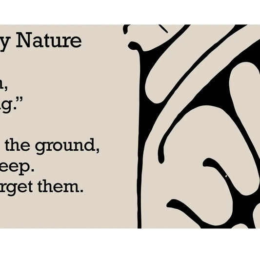 Patience Taught by Nature - Poetry Print - Inspirational - Vintage Art Print -