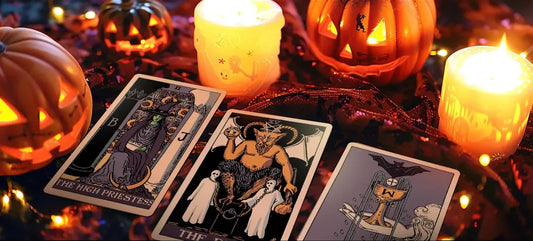 RWS Halloween Tarot Deck With 78 Cards And Box by My Store