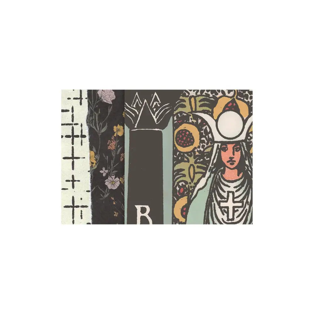 The High Priestess Collage - Tarot Card Print: Vintage Art Poster