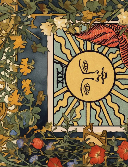 The Sun Tarot Card Print No Frame by My Store