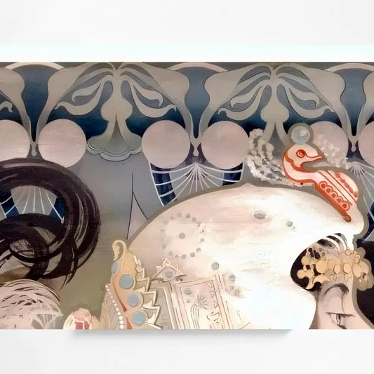 Vintage Job Advertisement - Nouveau Print - Flapper Print - Lady Smoking Ad by DesignBohemian