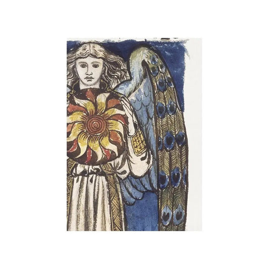 William Morris Angel Art Nouveau Print Blue Vintage Poster Decor by My Store