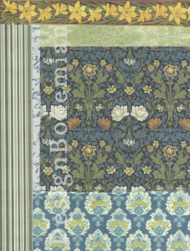 William Morris Vintage Collage - Digital Download