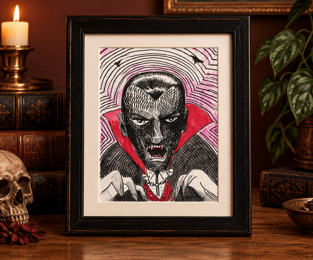 Inktober 2026: Original Frankenstein Ink Drawings by Matt Green - DesignBohemian