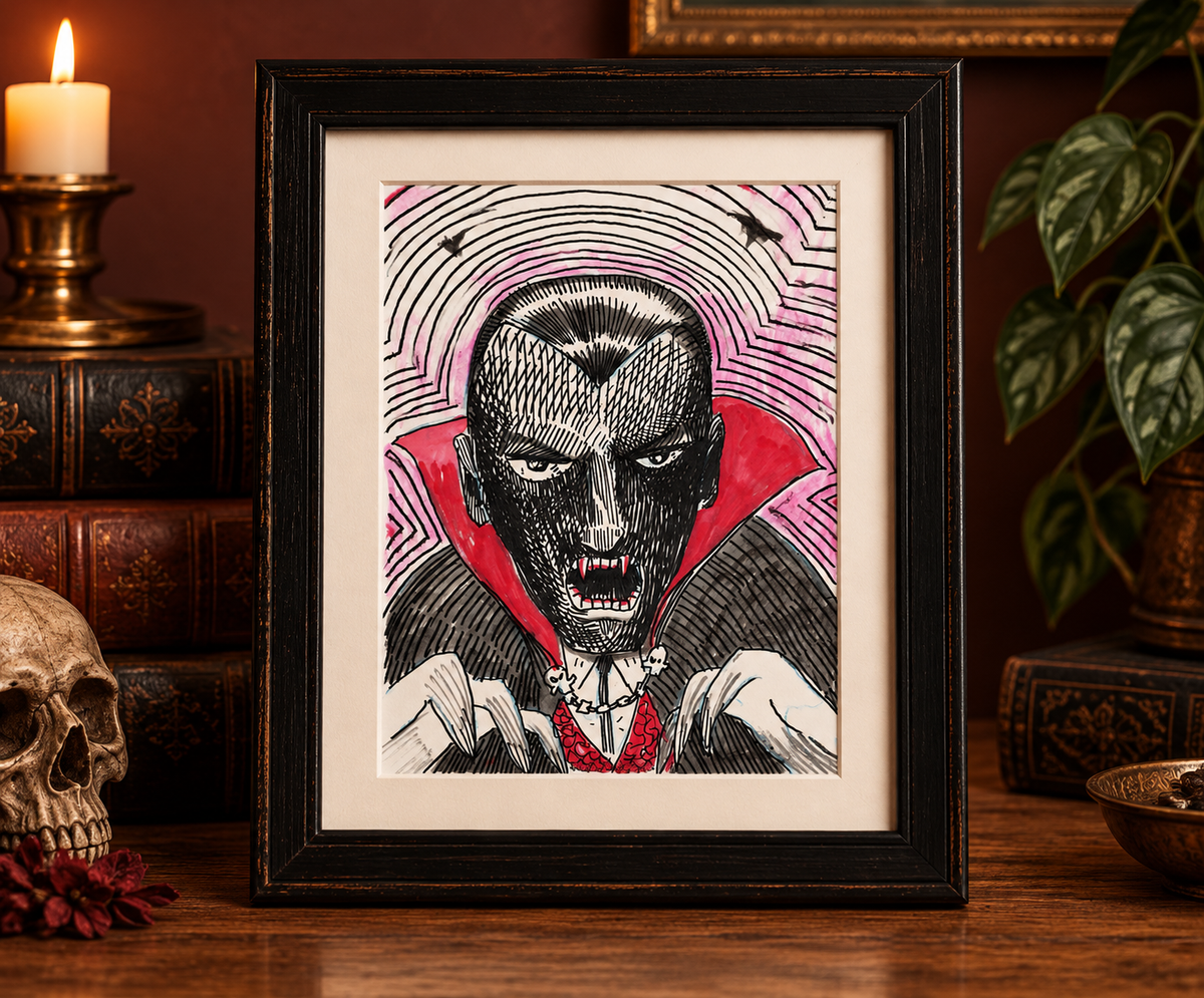 Inktober 2026: Original Frankenstein Ink Drawings by Matt Green
