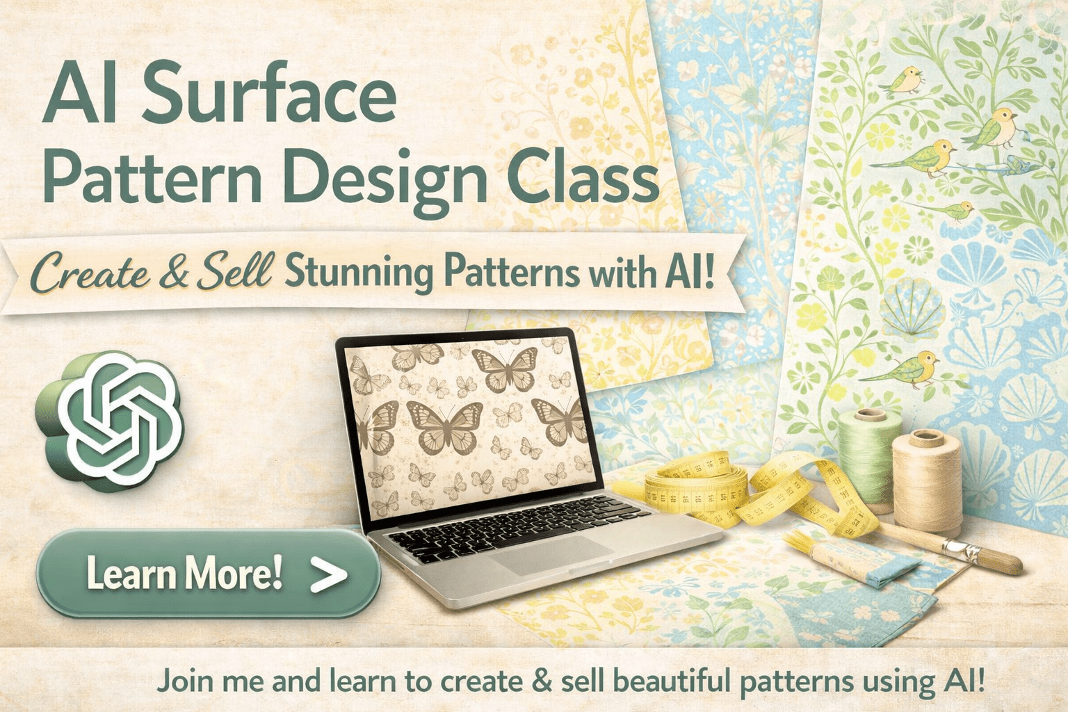 How to Create Beautiful Surface Patterns Using AI (Even If You’re a Beginner)