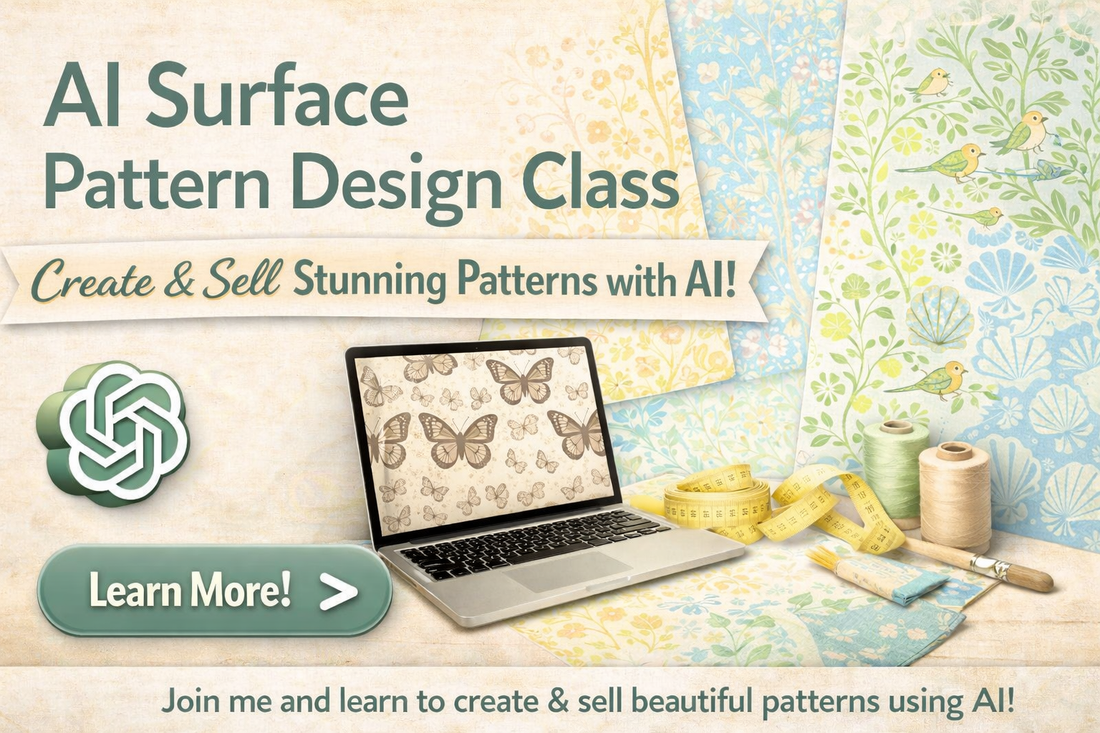 How to Create Beautiful Surface Patterns Using AI (Even If You’re a Beginner)