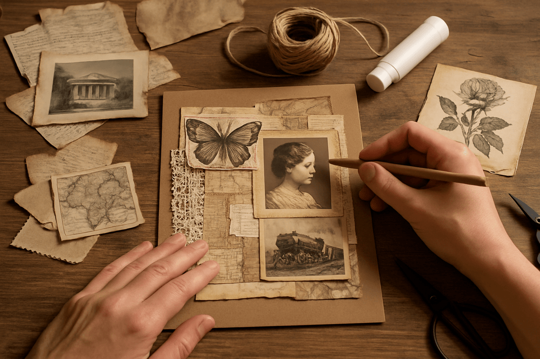 DIY Vintage Collage: Creative Paper Crafting Ideas