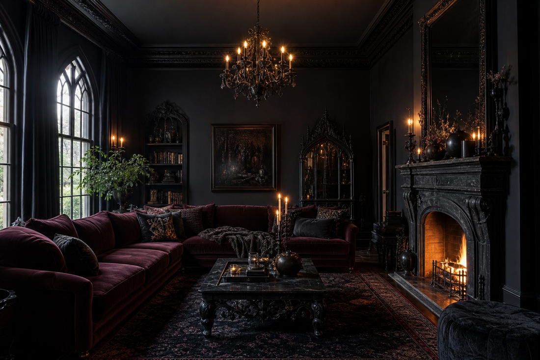 Gothic Interior Design: Moody Color Palettes and Texture Layering