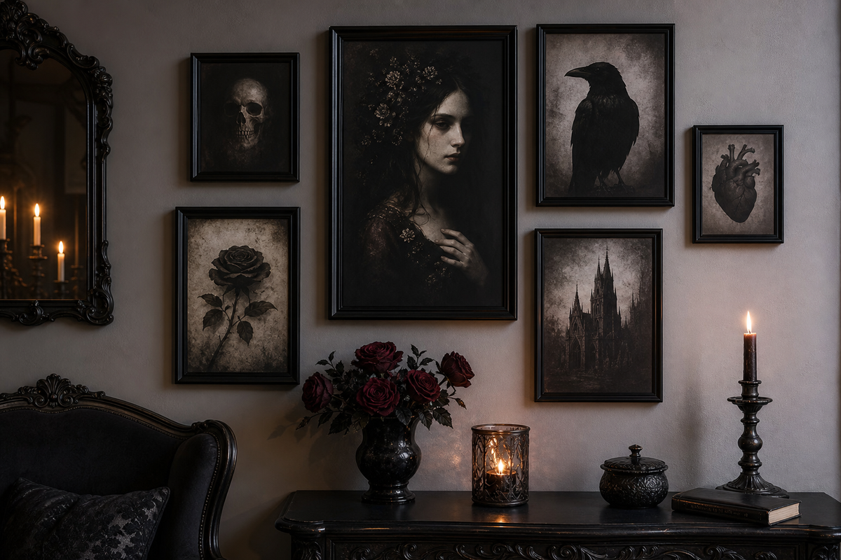 Gothic Wall Art Ideas: Embrace Dark Romance at Home