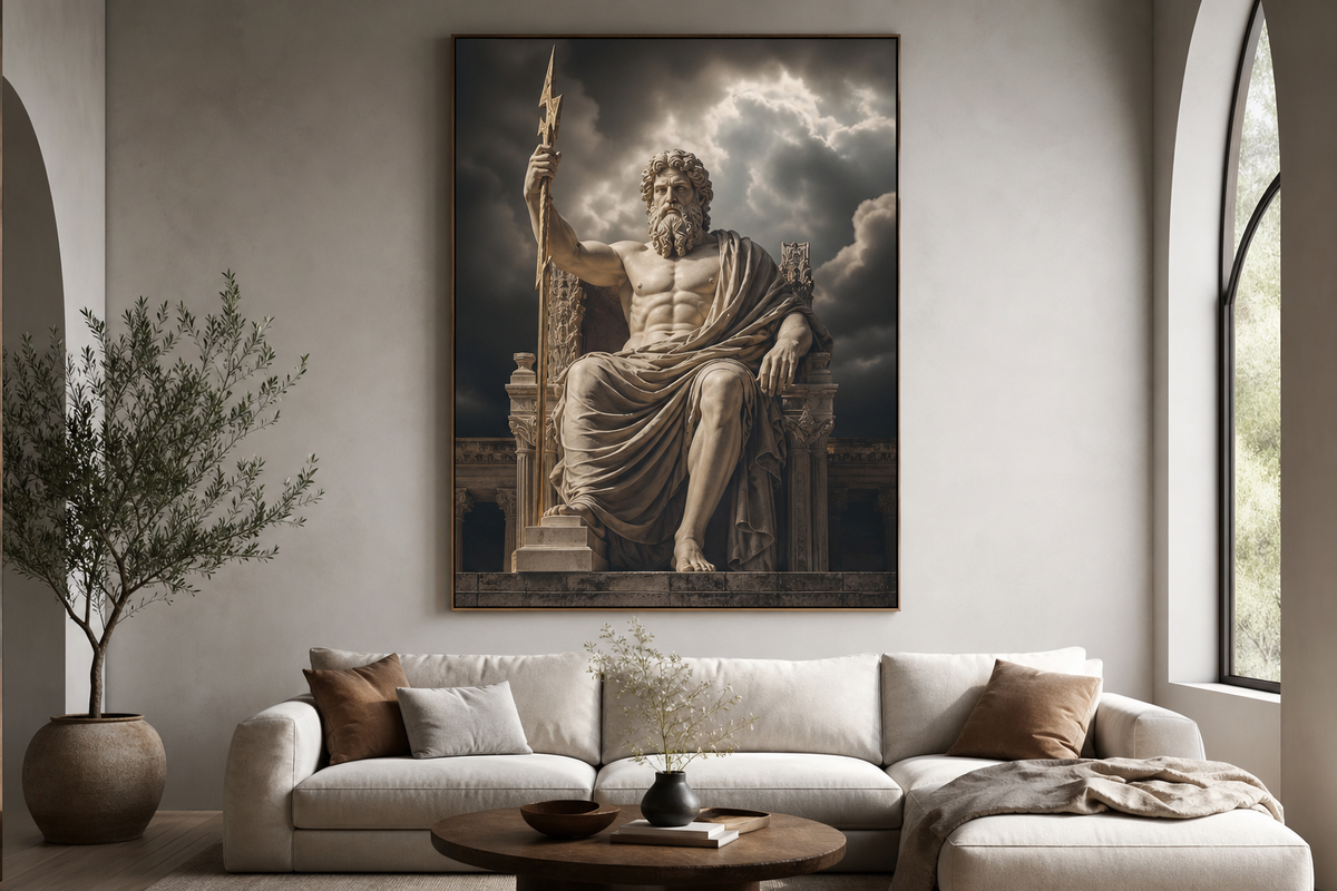 Greek Mythology Wall Art: Ancient Gods in Modern Interiors