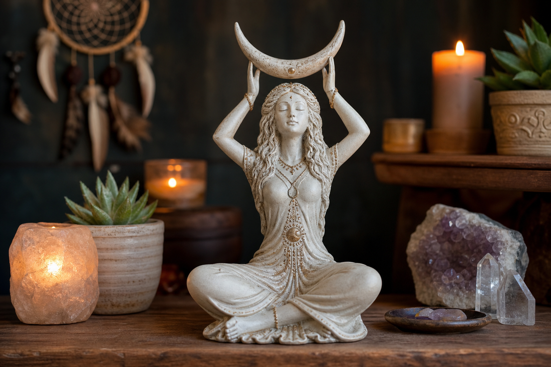 Moon Goddess Symbolism in Modern Spiritual Decor