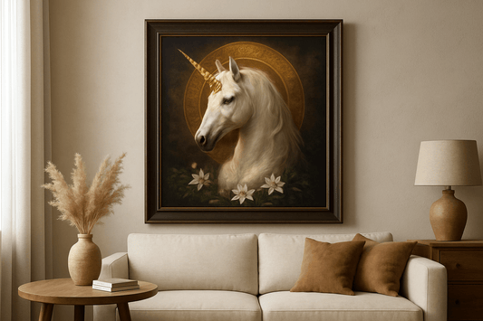 Sacred Unicorn Art: Mythical Symbolism in Modern Interiors